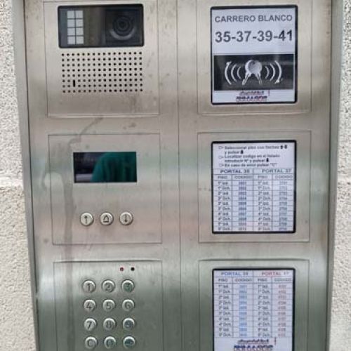 Video portero automático instalado