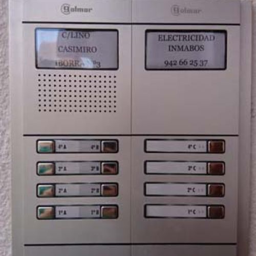 Portero automático instalado